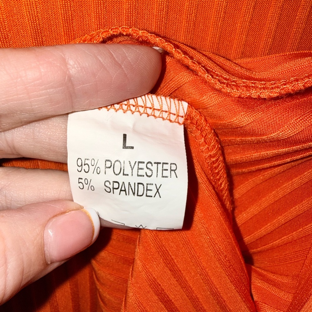 Orange Sleeveless Vest with Tank - Picture 3 of 8